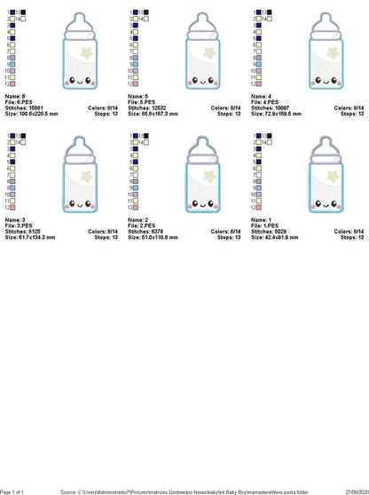 It's a boy - 7 designs 6 Sizes - Machine Embroidery Designs