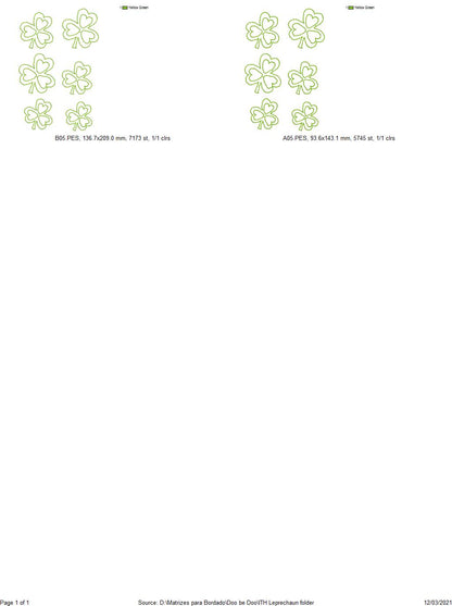 Leprechaun Legs Ornament - ITH Project - Machine Embroidery Design