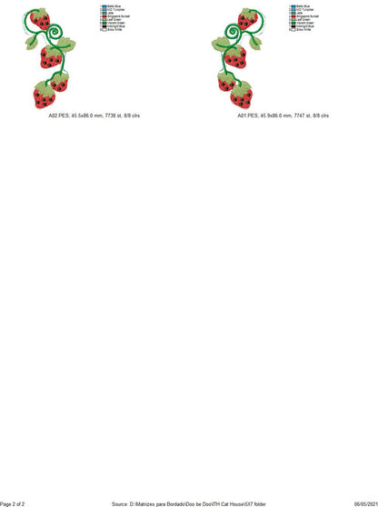 Cats in Love Wreath - ITH Project - Machine Embroidery Design