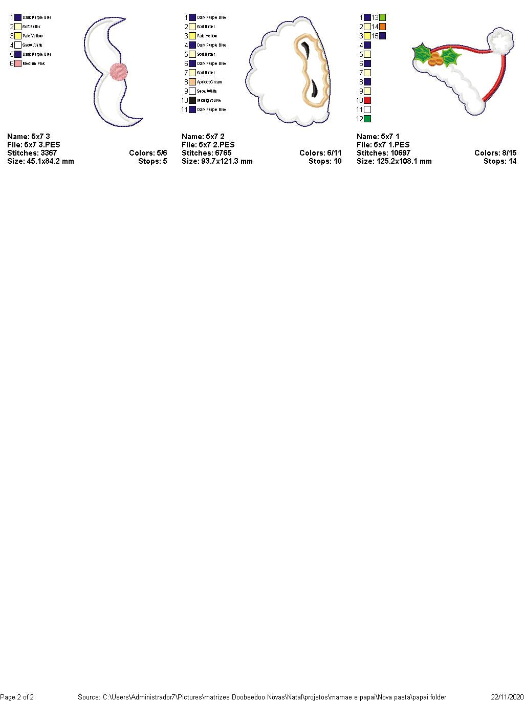 Mr. and Mrs. Claus Wreath - ITH Project - Machine Embroidery Design