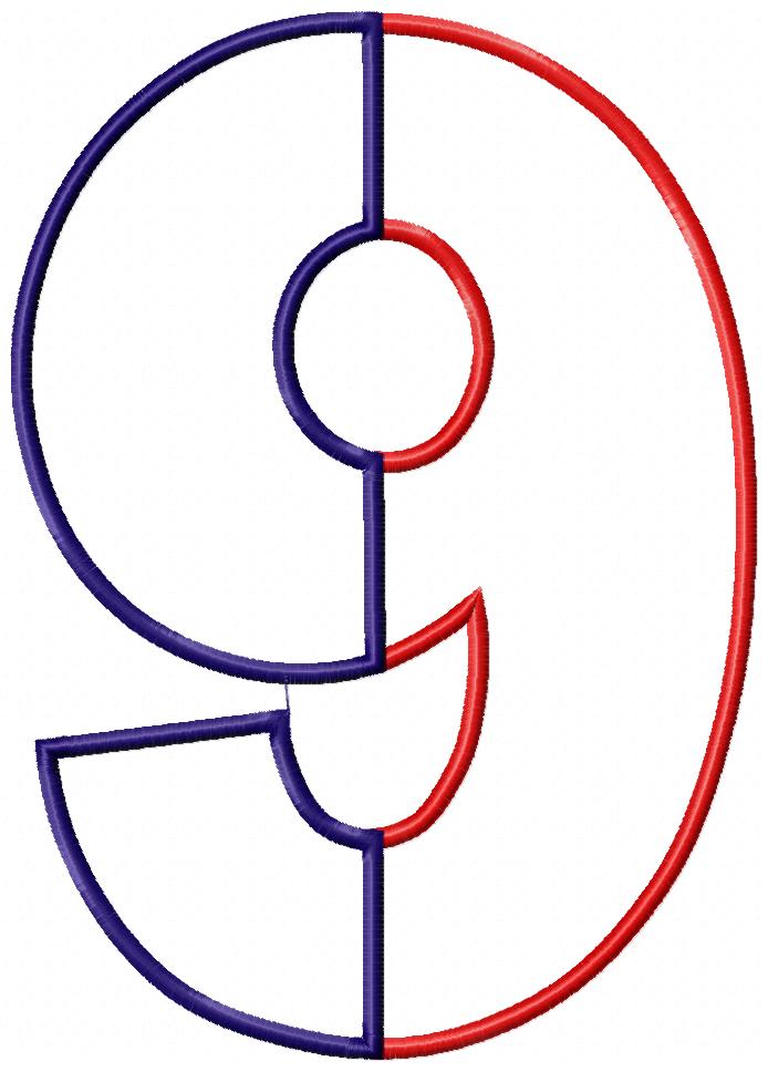 Patriotic Numbers Birthday Set Numbers 1-11 - Applique