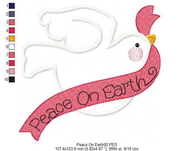 Peace on Earth - Applique