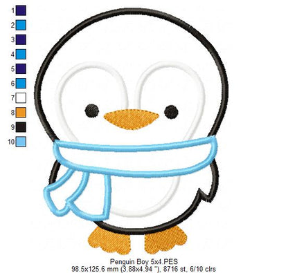Penguin Boy - Applique