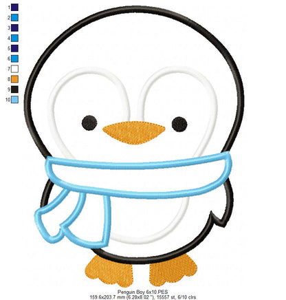 Penguin Boy - Applique