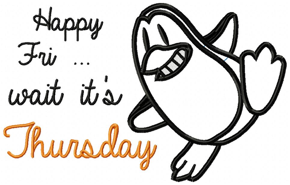 Days of the Week Penguin - Applique