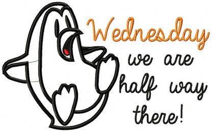 Days of the Week Penguin - Applique