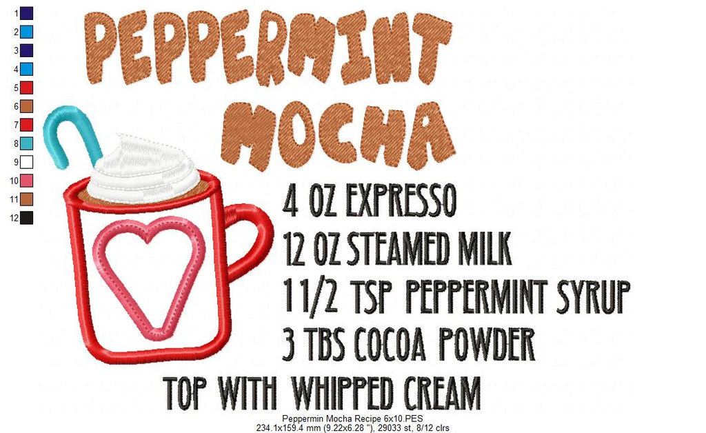 Peppermint Mocha Recipe - Applique