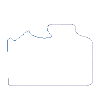 Photographic Camera with Bow - Applique