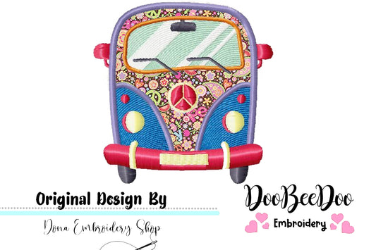 Kombi - Applique - Machine Embroidery Design