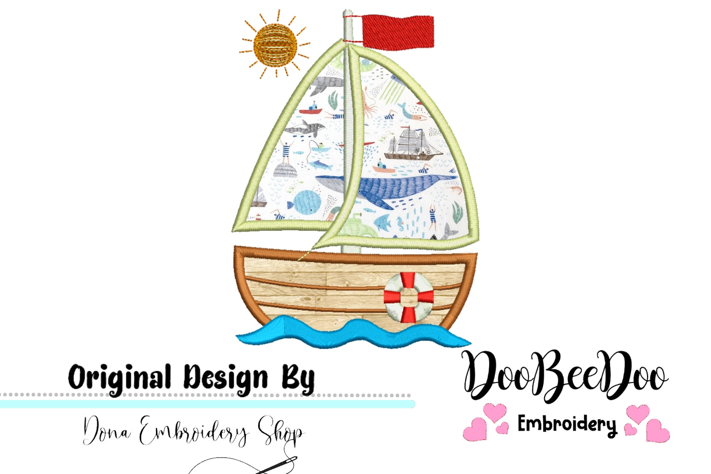 Sailor Boat - Applique