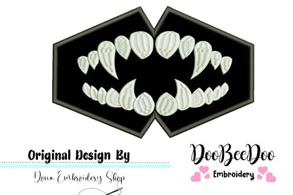 Teeth Face Mask - ITH Project - Machine Embroidery Design