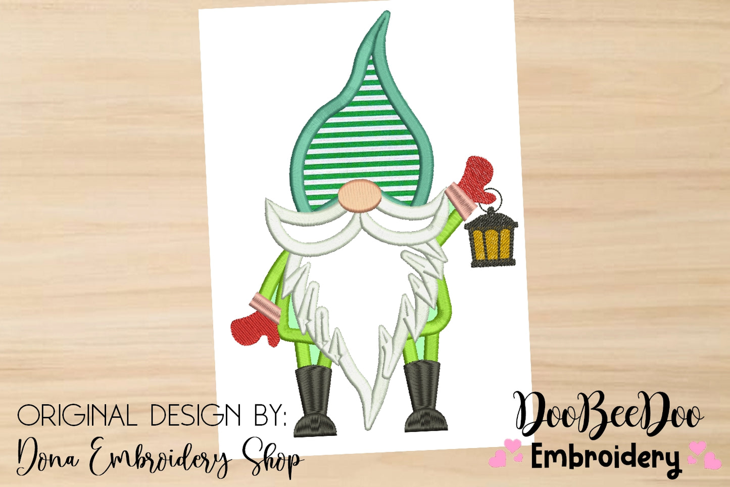 Gnome with light - Applique