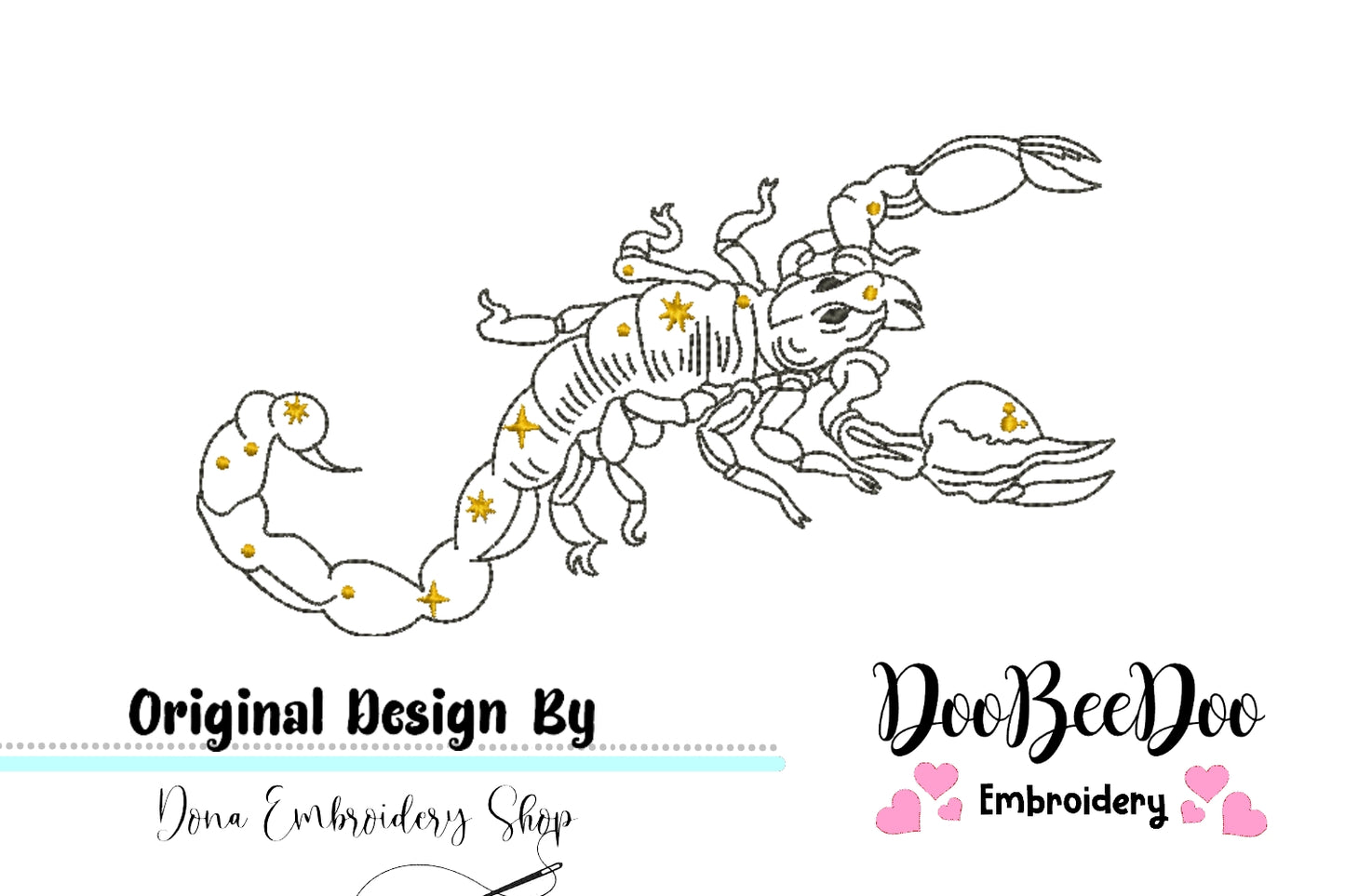 Scorpio Constellation - Redwork