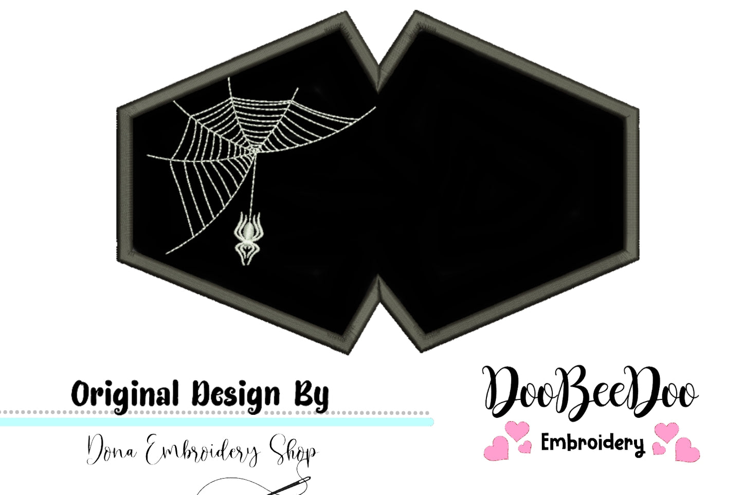 Spider ITH Face Mask - ITH Project - Machine Embroidery Design