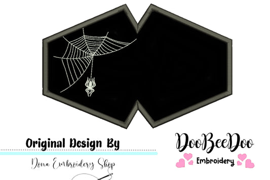 Spider ITH Face Mask - ITH Project - Machine Embroidery Design