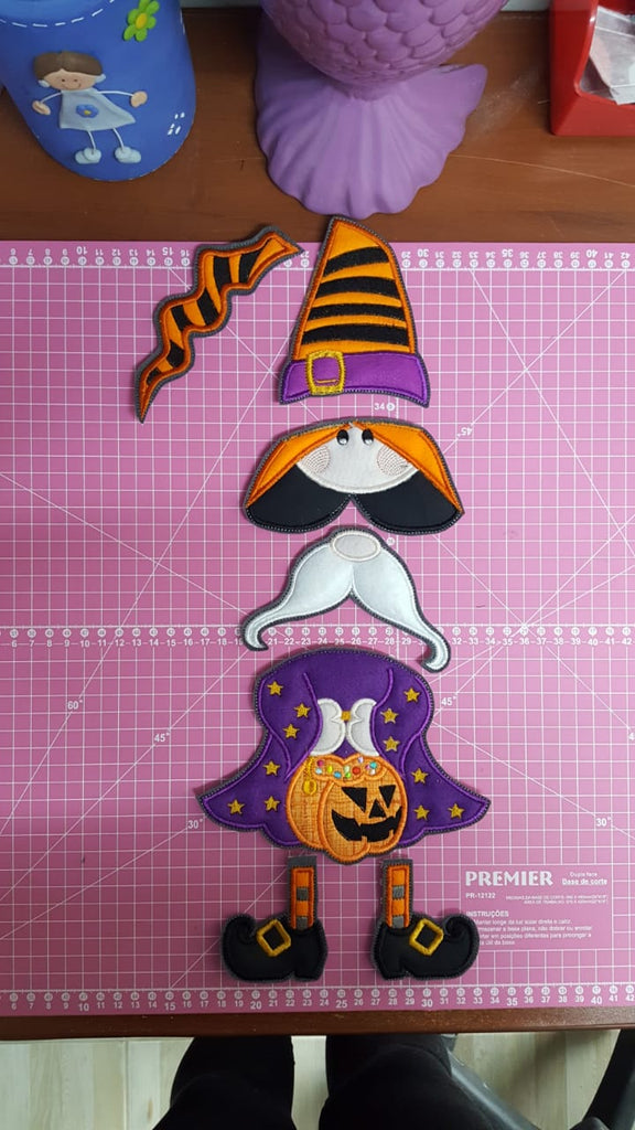 Wizard Gnome Ornament - ITH Project - Machine Embroidery Design