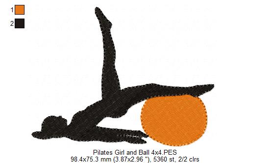 Pilates and Ball - Fill Stitch