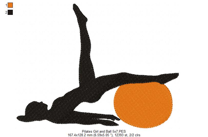 Pilates and Ball - Fill Stitch