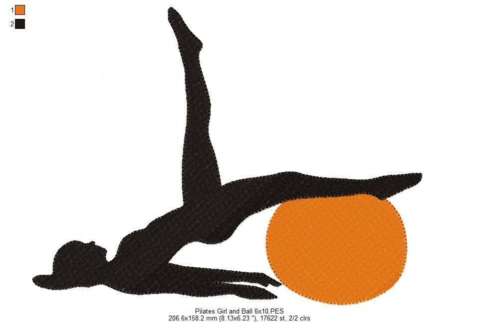 Pilates and Ball - Fill Stitch