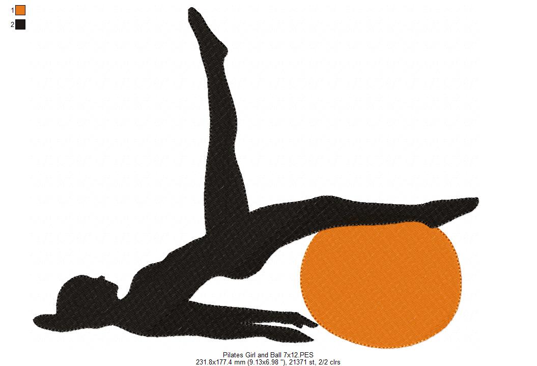 Pilates and Ball - Fill Stitch