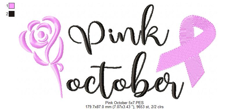 Pink October - Fill Stitch