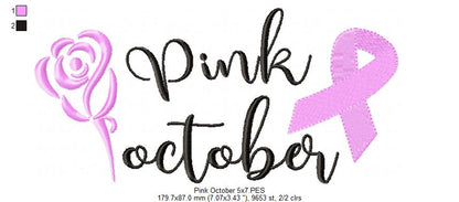 Pink October - Fill Stitch