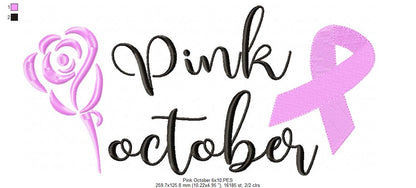 Pink October - Fill Stitch