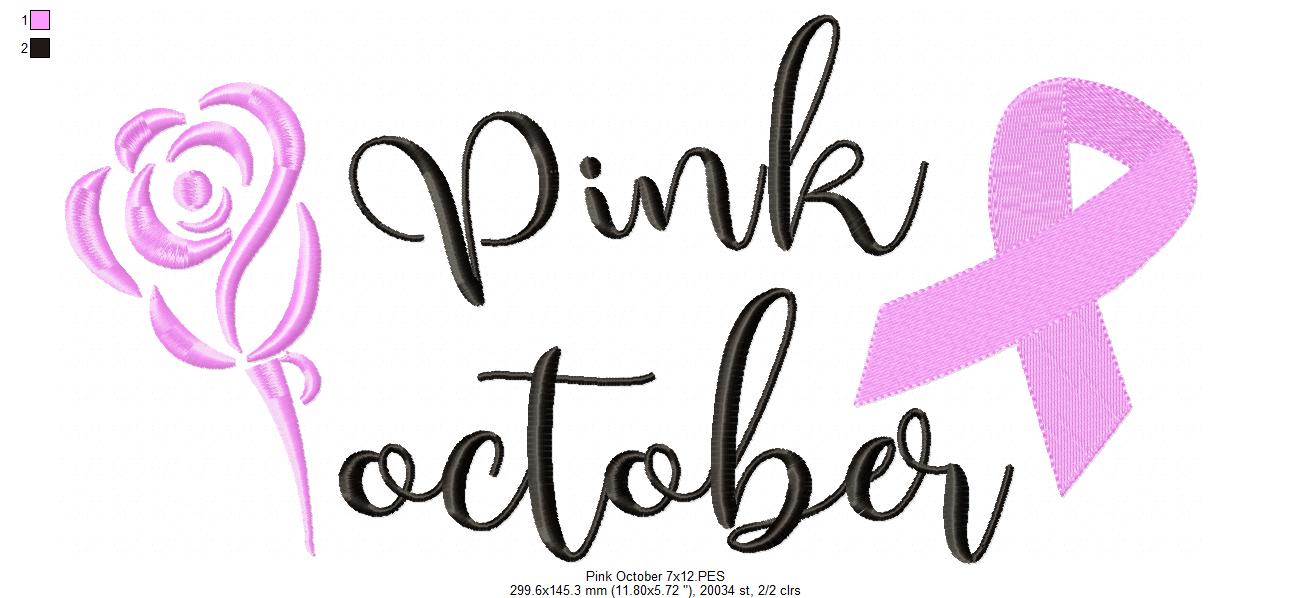 Pink October - Fill Stitch
