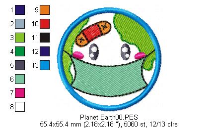 Planet earth - Applique