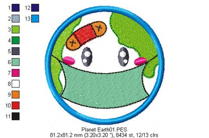 Planet earth - Applique