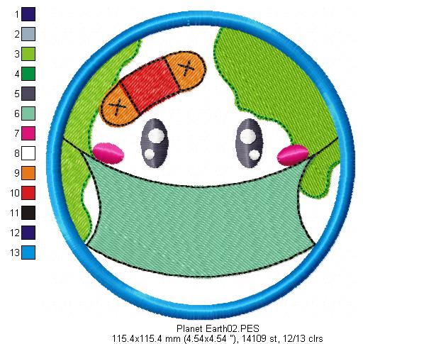 Planet earth - Applique