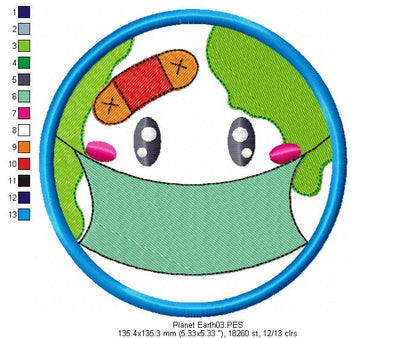 Planet earth - Applique