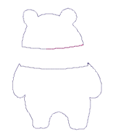 Polar Bear Boy - Applique