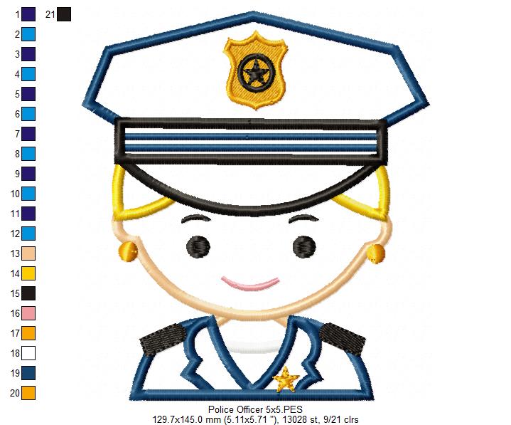 Police Officer - Applique