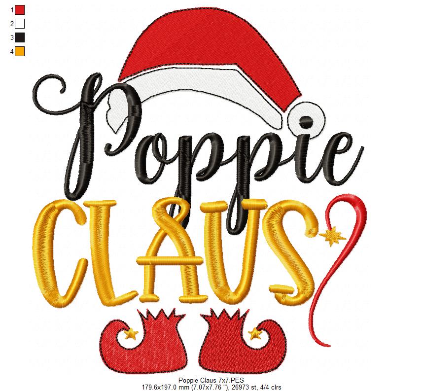 Nonnie and Poppie Claus - Fill Stitch - Set os 2 designs