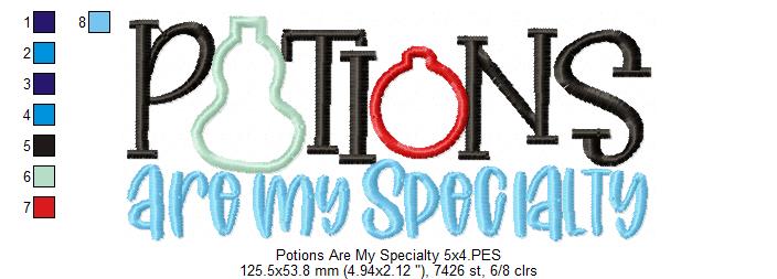 Potions Are My Specialty - Applique