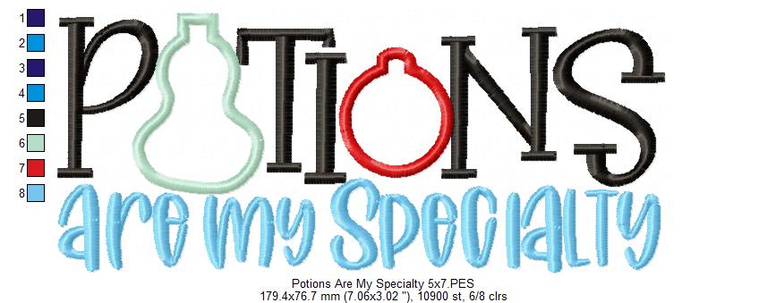 Potions Are My Specialty - Applique