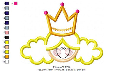 Cute Princess - Fill Stitch