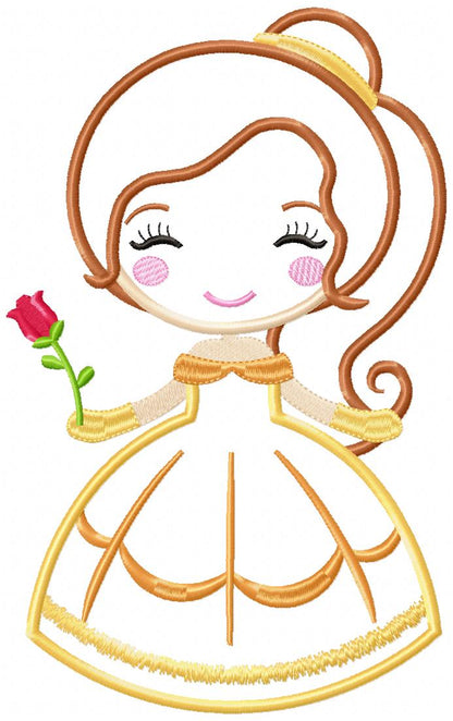 Cute Princess Collection - Applique - Set of 20 designs