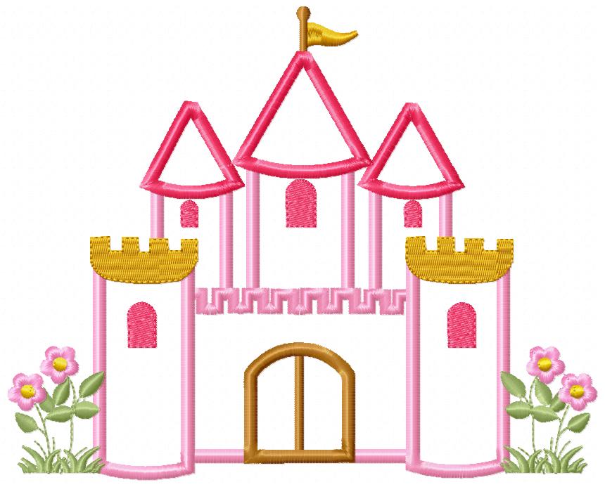 Princess Castle - Applique Machine Embroidery Design