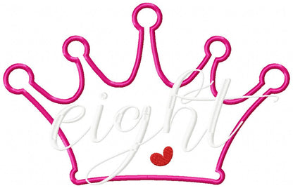 Princess Crown Birthday Set Numbers 1-11 - Applique