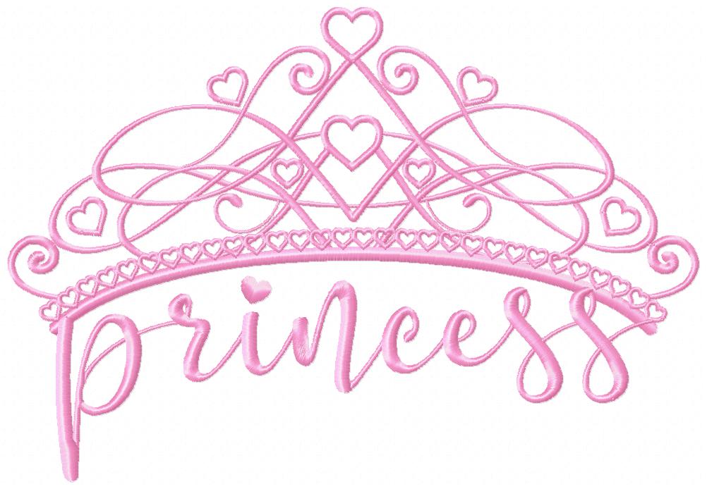 Princess Tiara - Fill Stitch