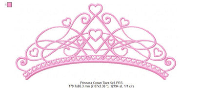 Princess Tiara - Fill Stitch