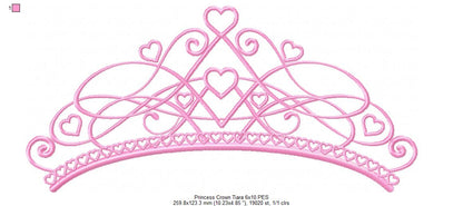 Princess Tiara - Fill Stitch