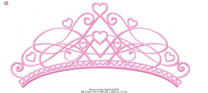 Princess Tiara - Fill Stitch