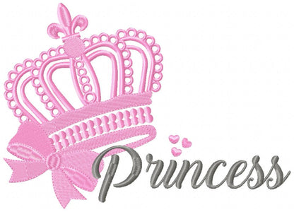 Princess Tiara - Fill Stitch - Machine Embroidery Design