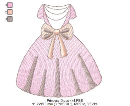 Princess Dress - Rippled Stitch
