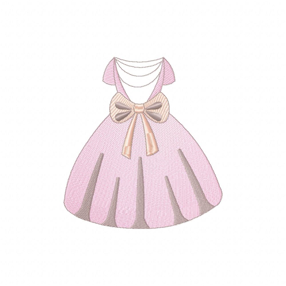 Princess Dress - Rippled Stitch