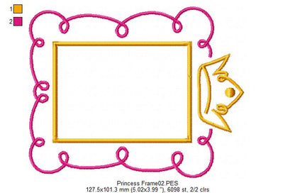 Princess Frame 3 - Satin Stitch