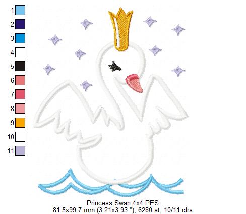 Princess Swan - Applique